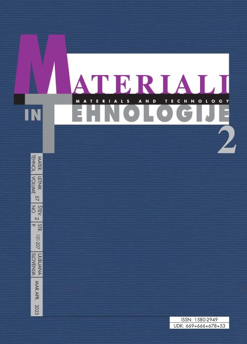 Scientific Journal - Materials and Technology